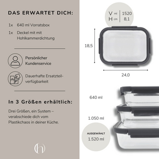 VORRATSBOX Glas | 1.520ml