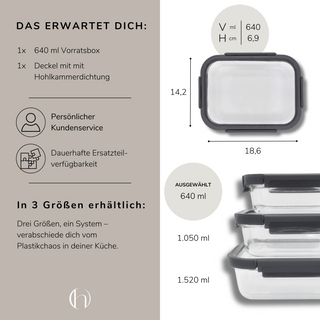 VORRATSBOX Glas | 640ml