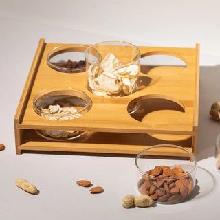 SERVIERTABLET & VORRATSGLÄSER | Couchbar / Dip Schalen HATTY HAYS